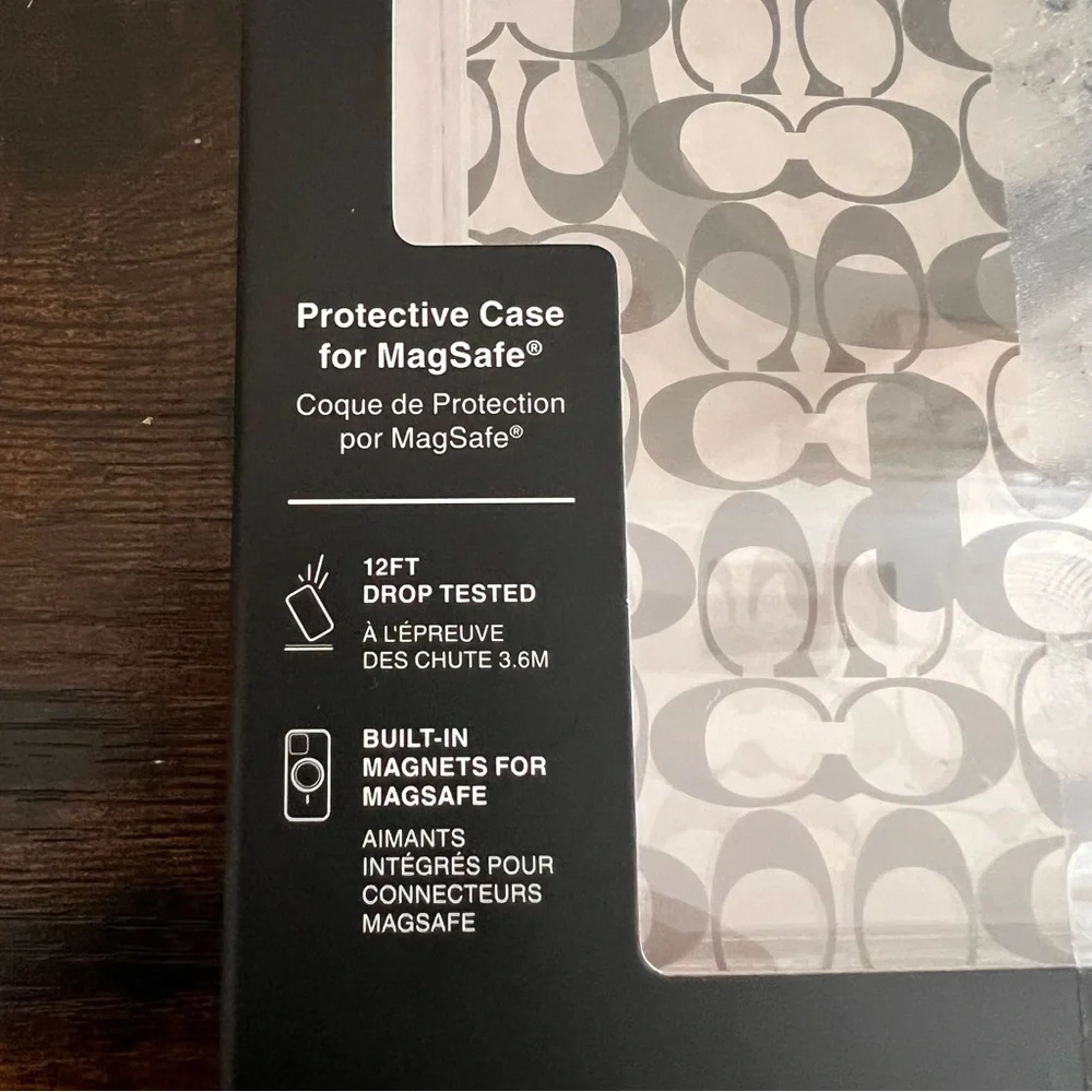 COACH Iphone 15 Pro Max Phone Case NIB